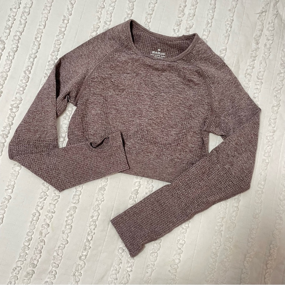 NWOT Long Sleeve Cropped Athletic Top